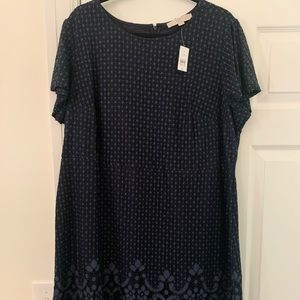Loft Navy Dress Size 18